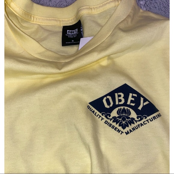 Obey Lotus Flower Long Sleeve T-shirt| Obey Tshirt - Picture 4 of 5